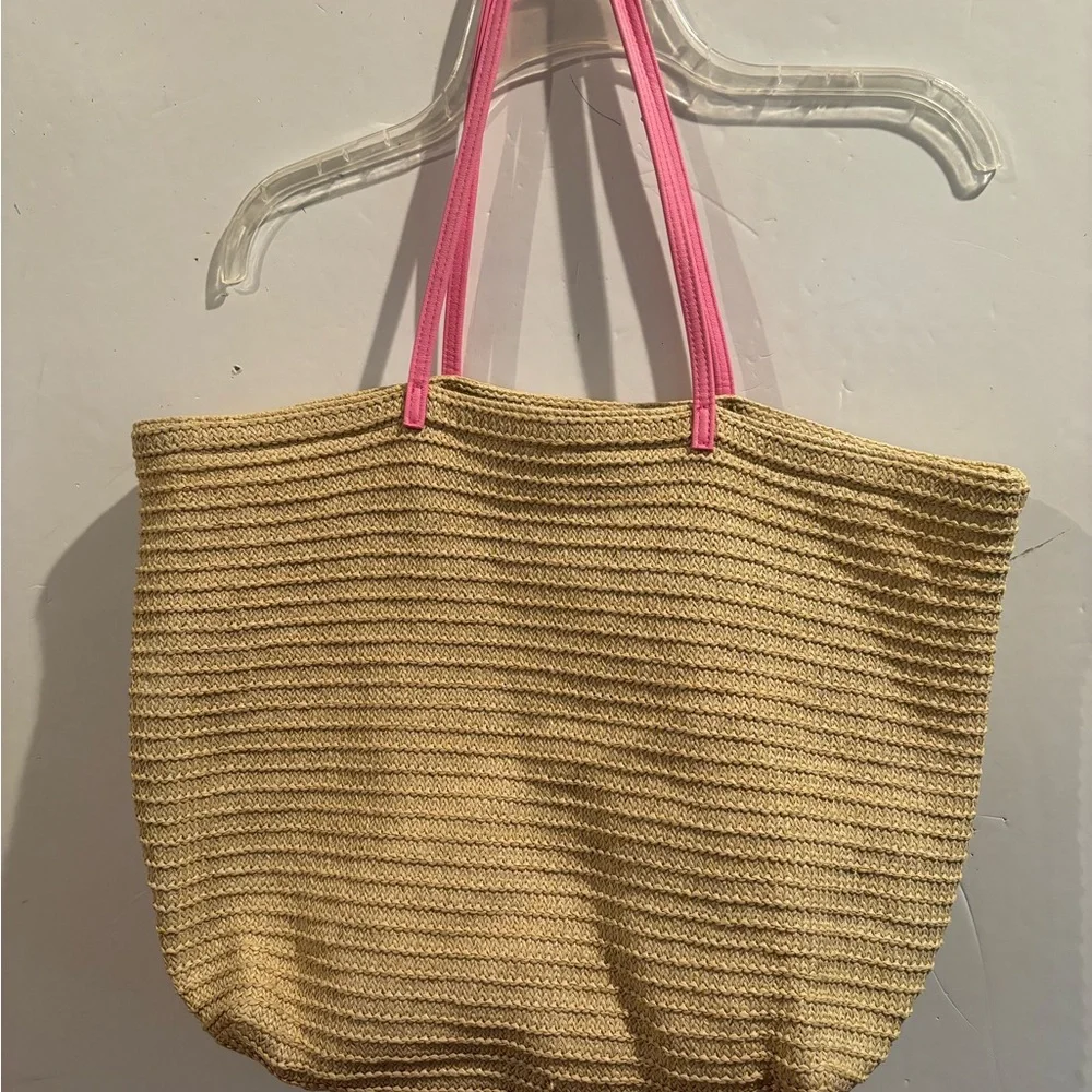 VERA BRADLEY Seashore Straw Beach TOTE BAG